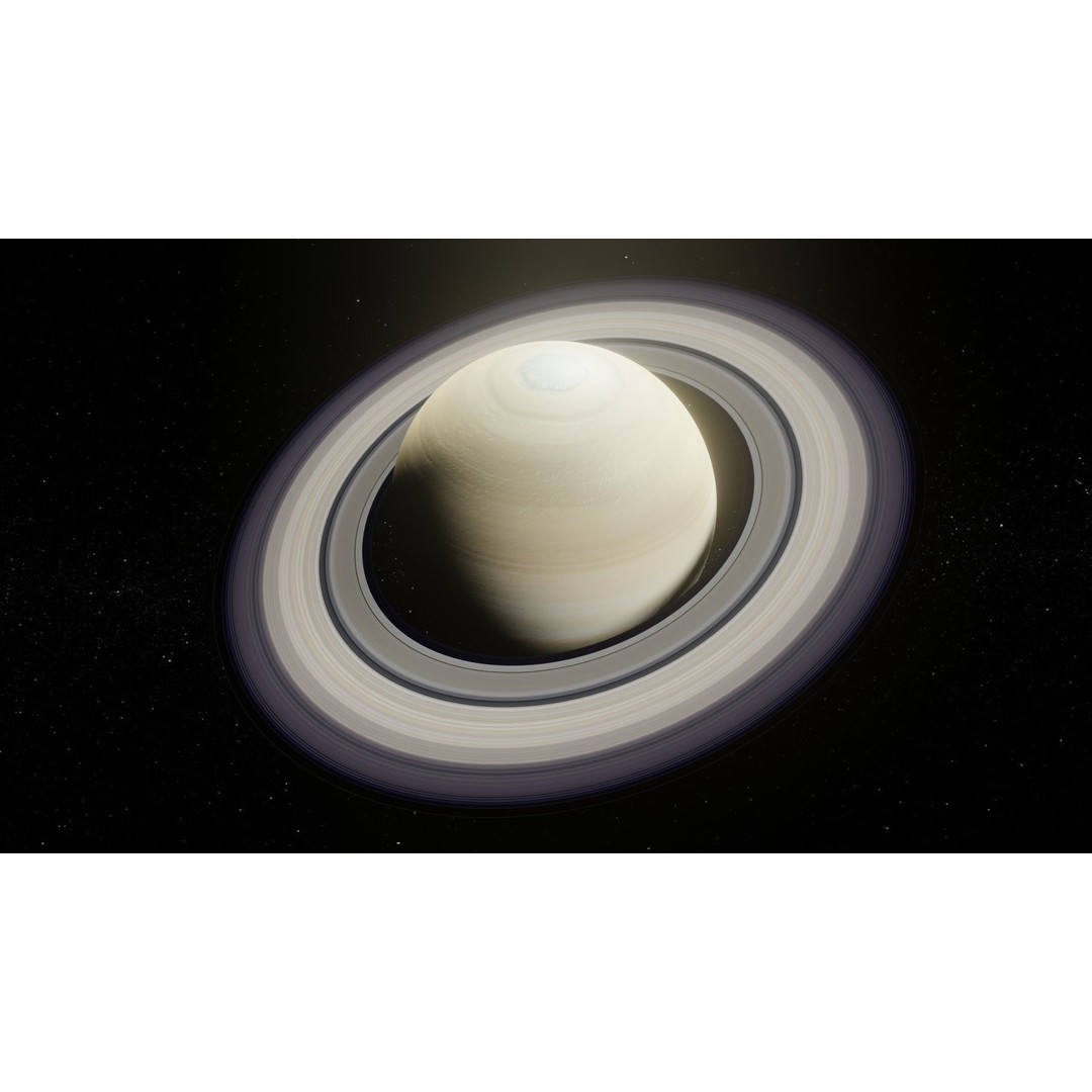 Photorealistic Saturn 3D Model – Low Poly PBR Asset, FBX & OBJ - View 5
