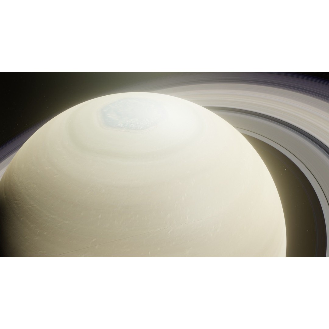 Photorealistic Saturn 3D Model – Low Poly PBR Asset, FBX & OBJ - View 6