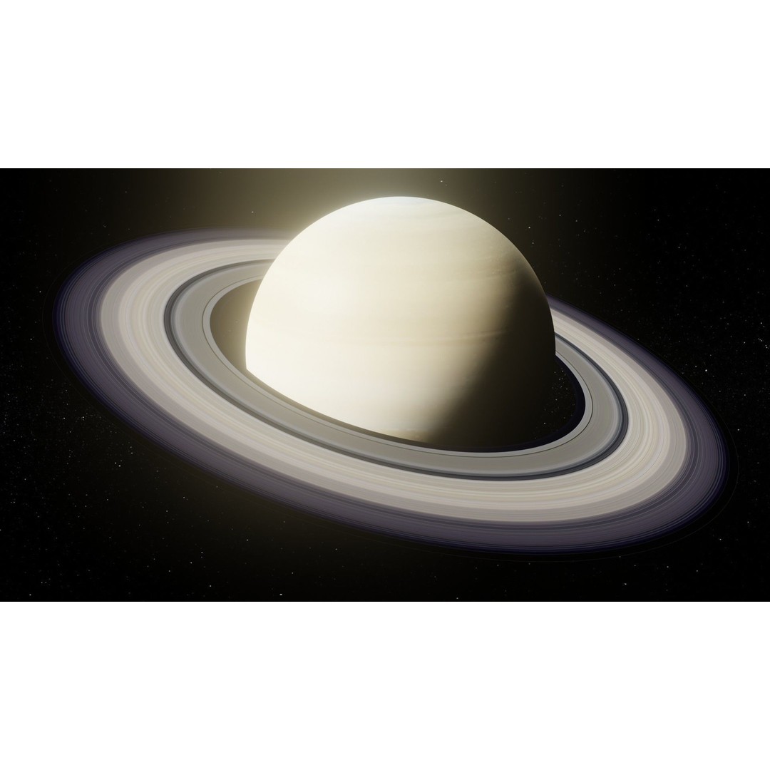 Photorealistic Saturn 3D Model – Low Poly PBR Asset, FBX & OBJ - View 9