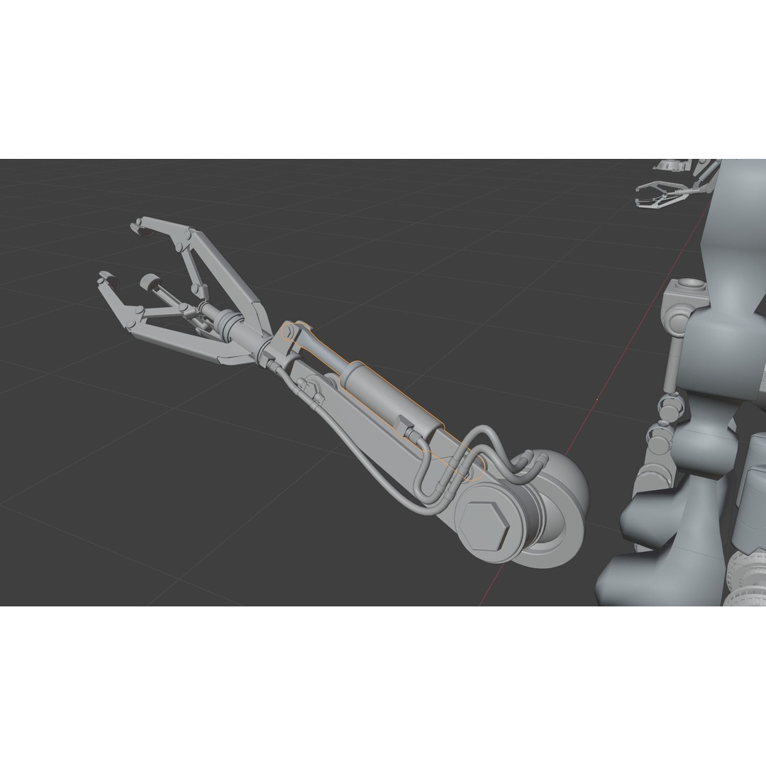Robot 3D Model – Kitbash Mechs and Derelicts for Sci-Fi Use - View 10