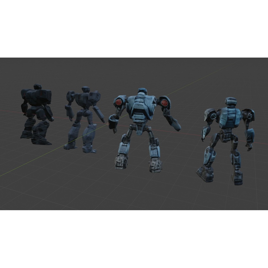 Robot 3D Model – Kitbash Mechs and Derelicts for Sci-Fi Use - View 16