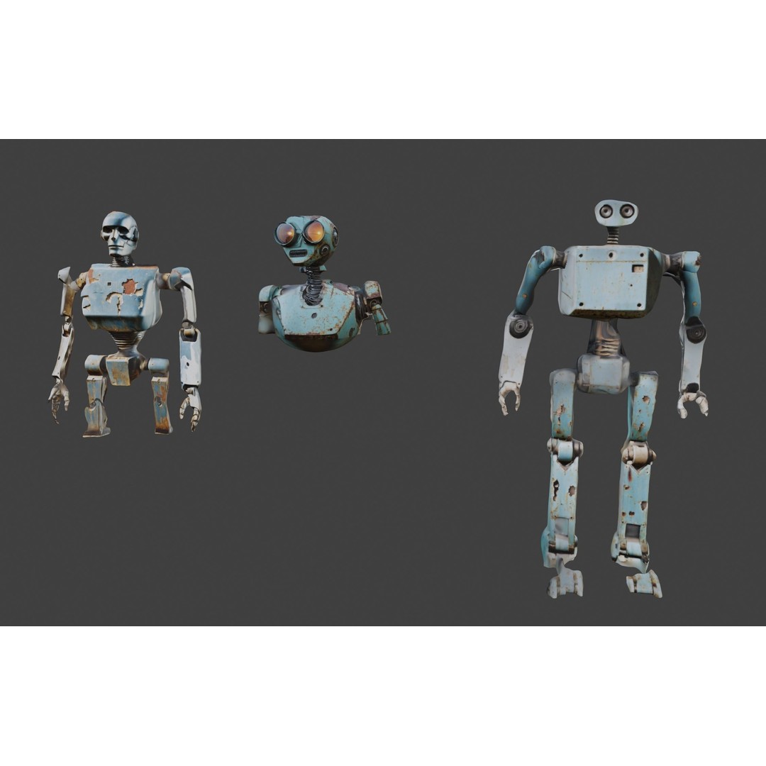Robot 3D Model – Kitbash Mechs and Derelicts for Sci-Fi Use - View 22