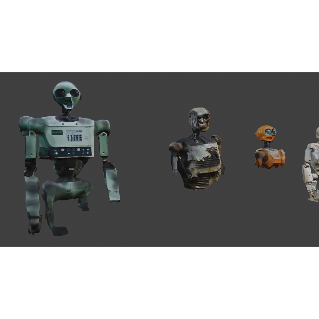 Robot 3D Model – Kitbash Mechs and Derelicts for Sci-Fi Use - View 23