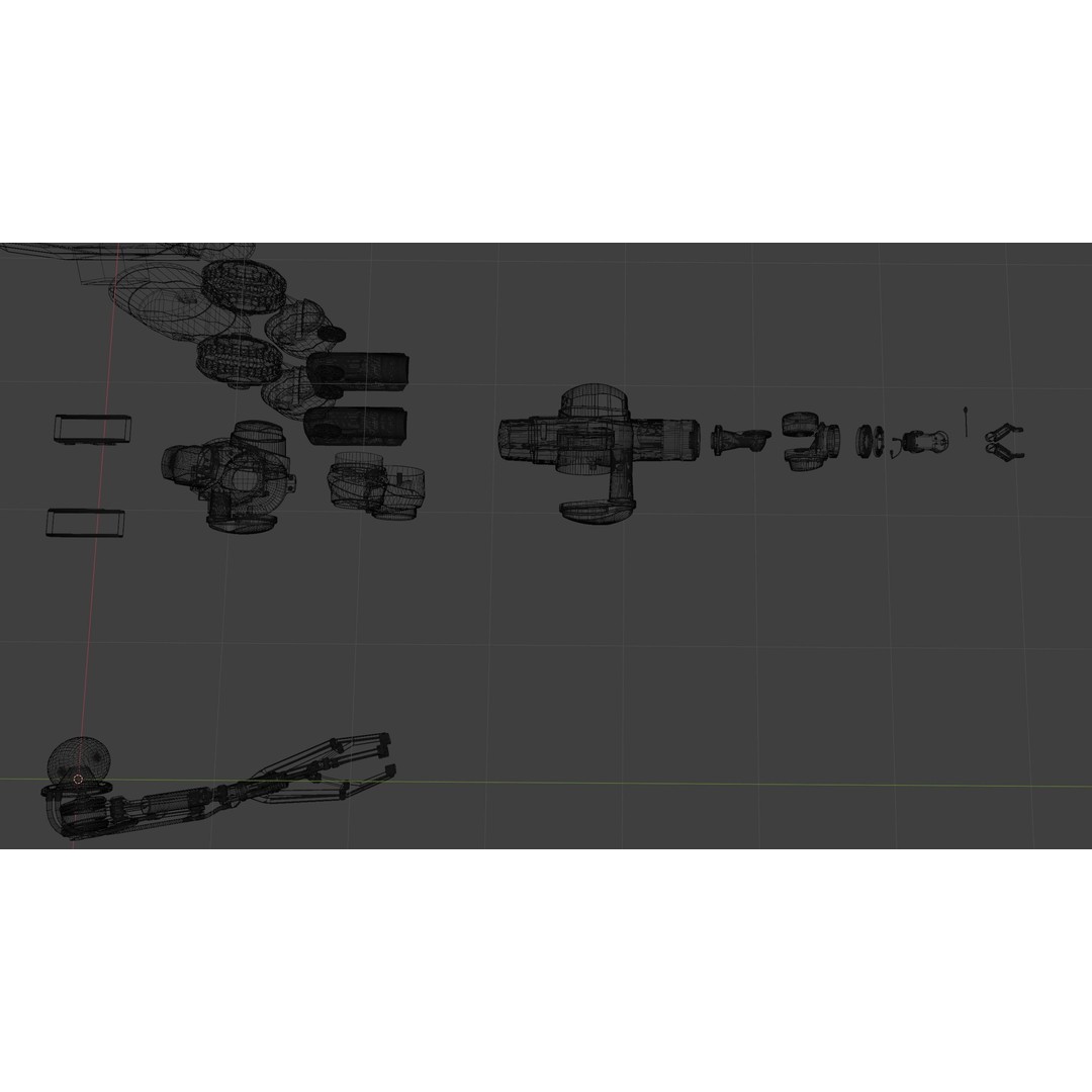 Robot 3D Model – Kitbash Mechs and Derelicts for Sci-Fi Use - View 6