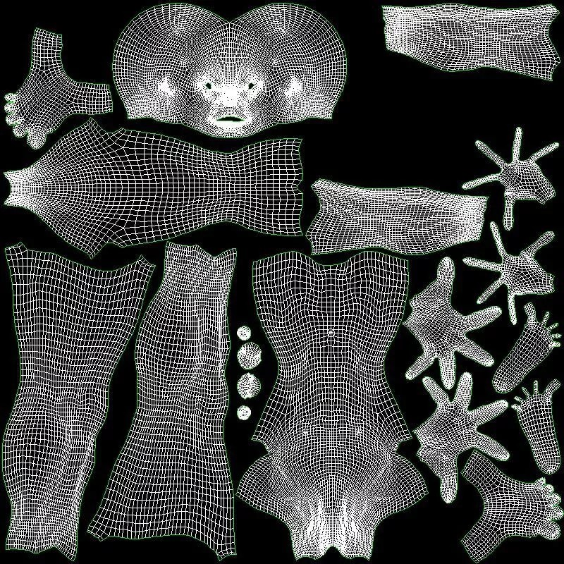 Grey Alien 3D Model – Low Poly Rigged Sci-Fi Character, FBX