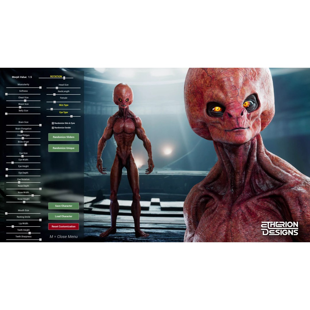 Grey Alien 3D Model – Low Poly Rigged Sci-Fi Character, FBX - View 16