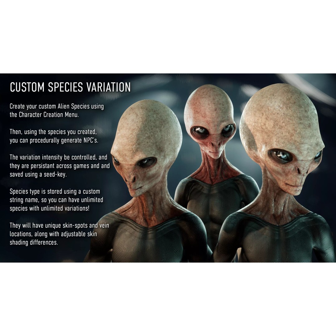 Grey Alien 3D Model – Low Poly Rigged Sci-Fi Character, FBX - View 9