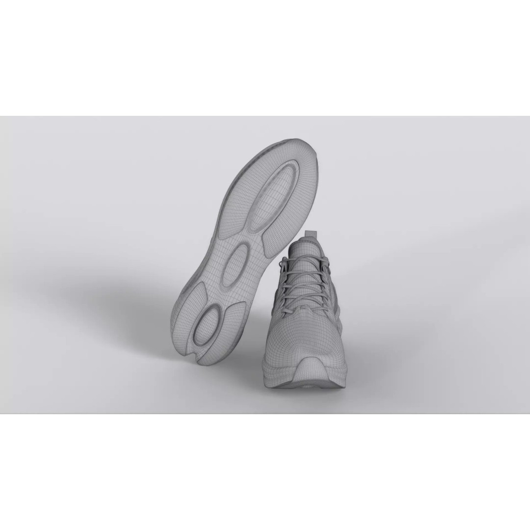 ONEMIX Running Shoes 3D Model – Low Poly PBR Game Asset, FBX