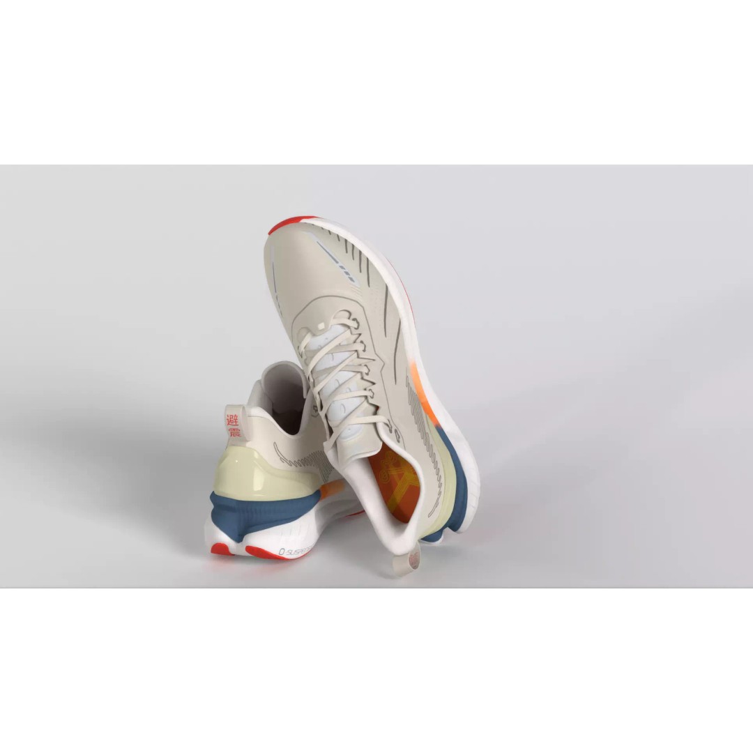 ONEMIX Running Shoes 3D Model – Low Poly PBR Game Asset, FBX - View 11