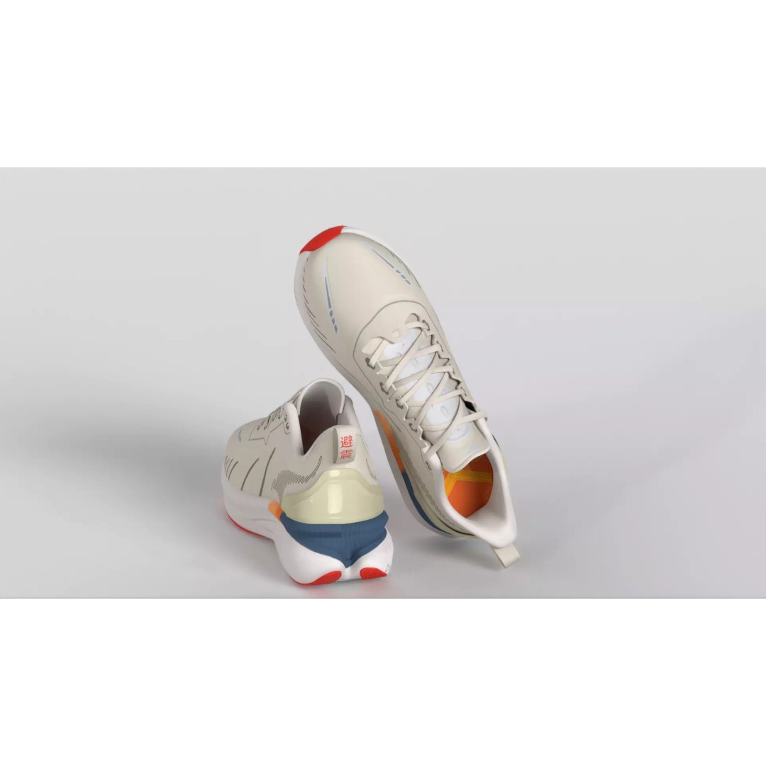 ONEMIX Running Shoes 3D Model – Low Poly PBR Game Asset, FBX - View 12