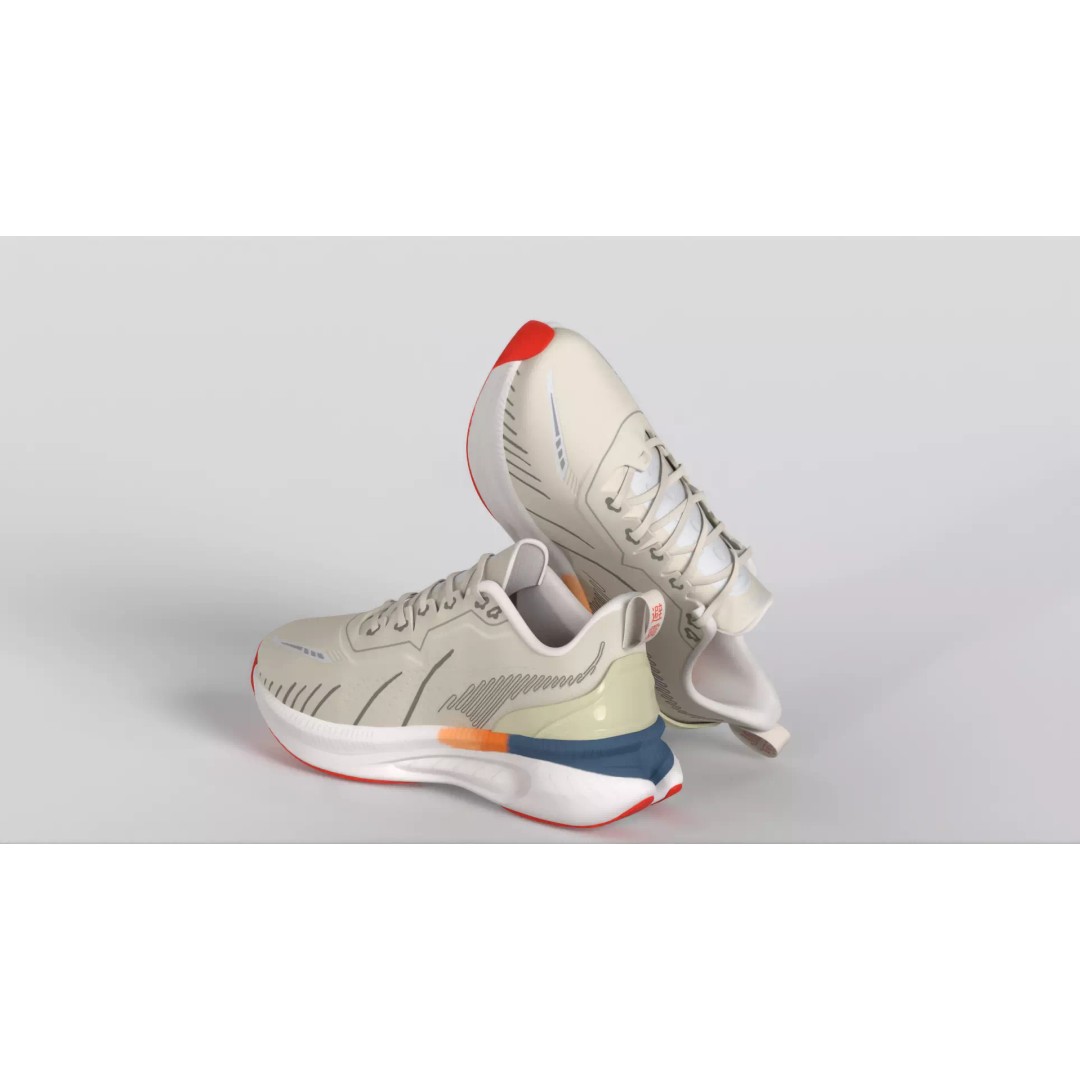 ONEMIX Running Shoes 3D Model – Low Poly PBR Game Asset, FBX - View 13