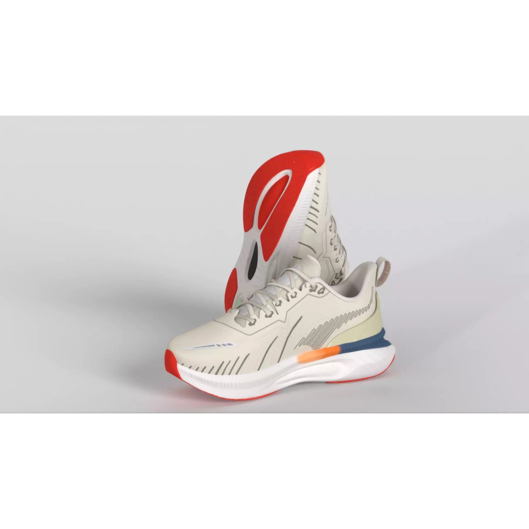 ONEMIX Running Shoes 3D Model – Low Poly PBR Game Asset, FBX - View 15