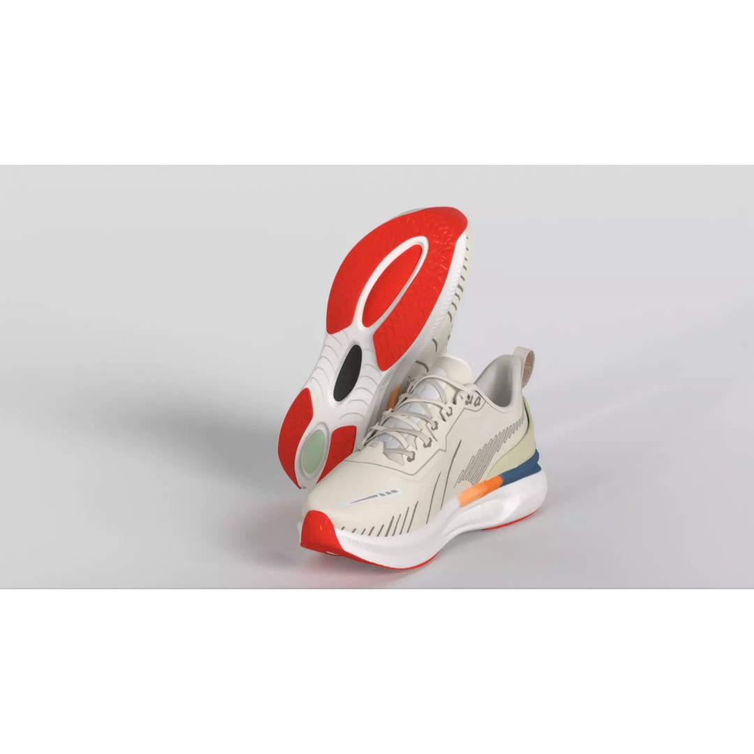 ONEMIX Running Shoes 3D Model – Low Poly PBR Game Asset, FBX - View 16