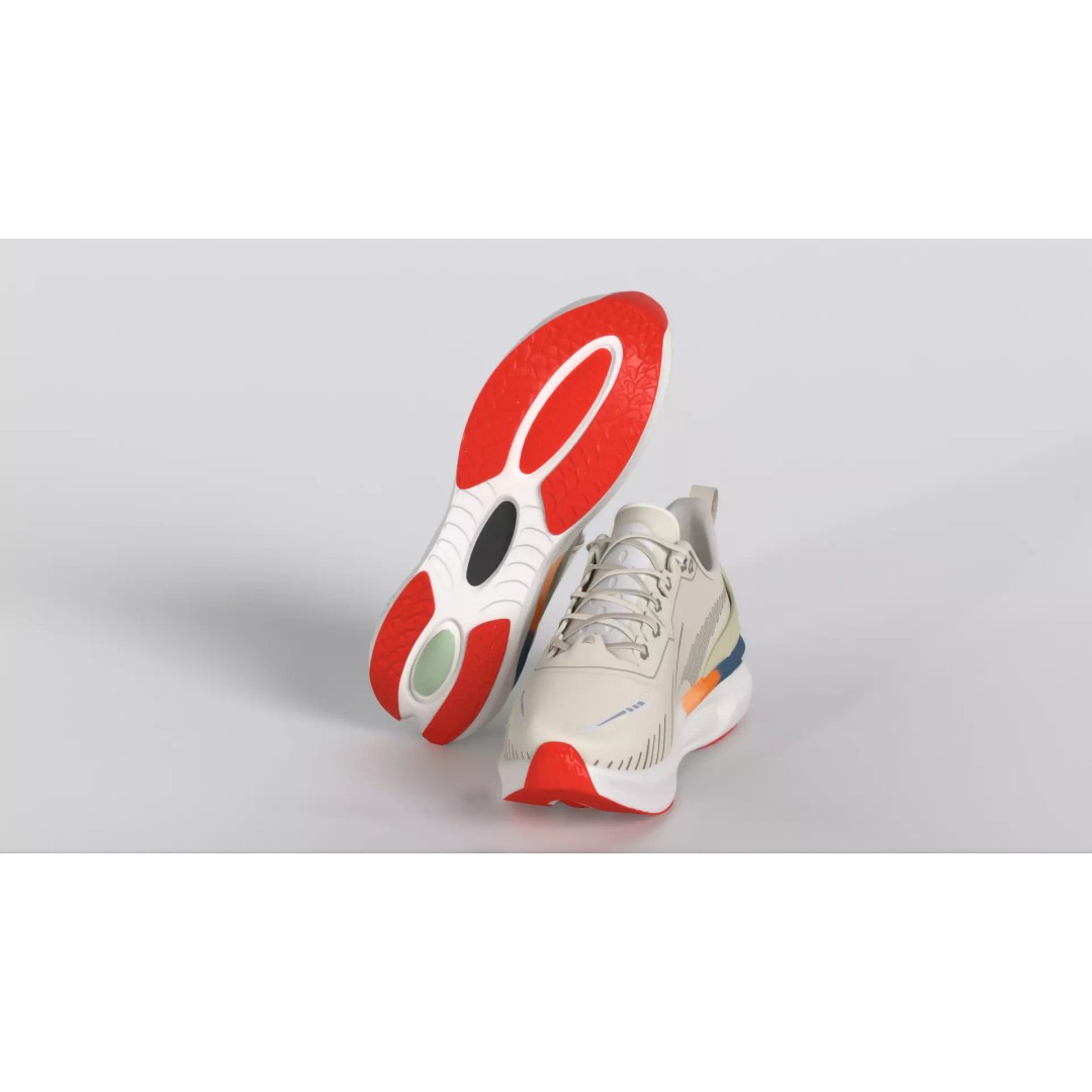 ONEMIX Running Shoes 3D Model – Low Poly PBR Game Asset, FBX - View 17