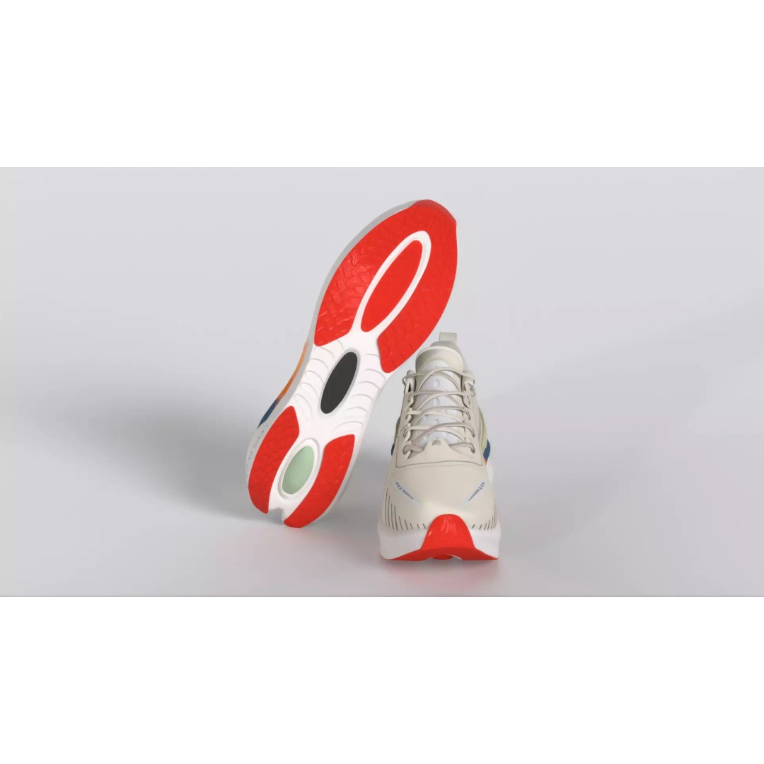 ONEMIX Running Shoes 3D Model – Low Poly PBR Game Asset, FBX - View 19