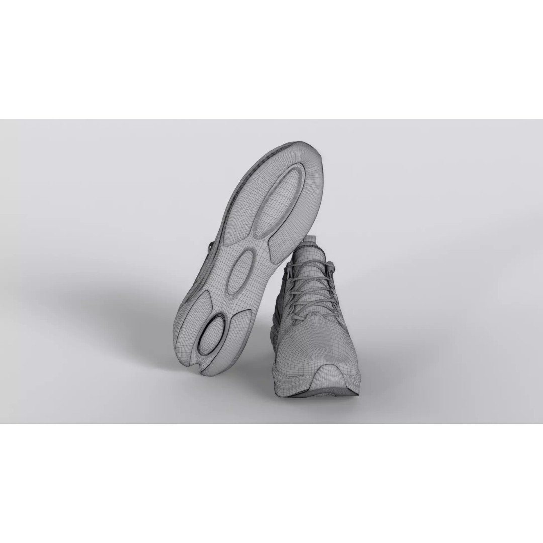 ONEMIX Running Shoes 3D Model – Low Poly PBR Game Asset, FBX - View 21
