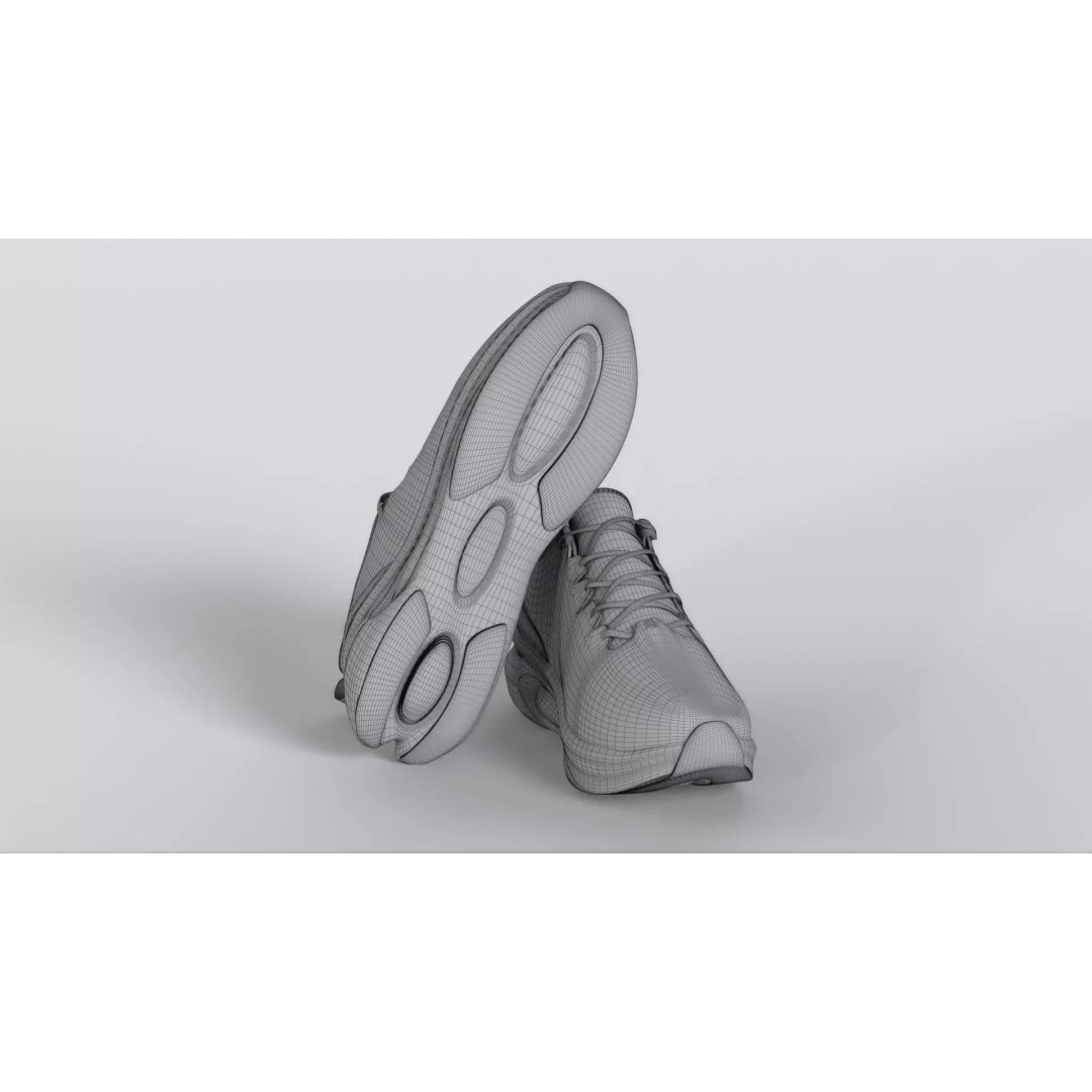 ONEMIX Running Shoes 3D Model – Low Poly PBR Game Asset, FBX - View 22