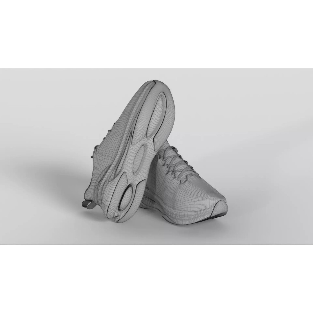 ONEMIX Running Shoes 3D Model – Low Poly PBR Game Asset, FBX - View 23