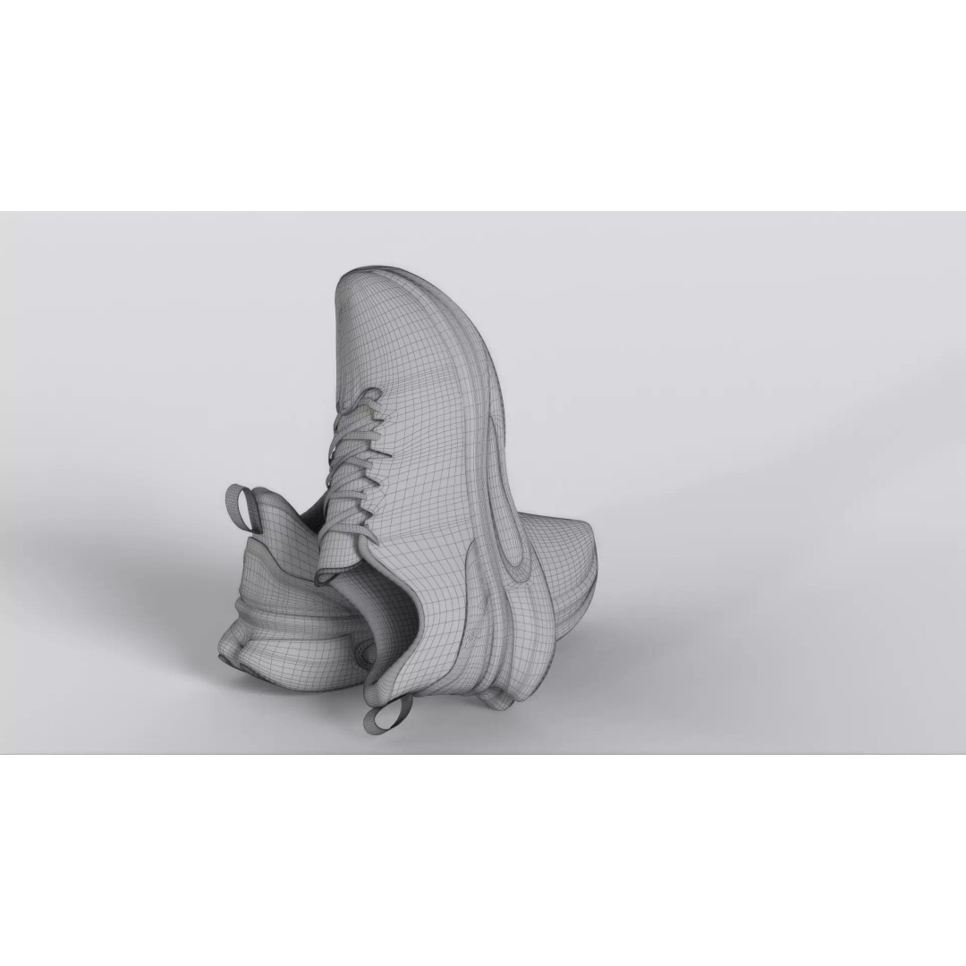 ONEMIX Running Shoes 3D Model – Low Poly PBR Game Asset, FBX - View 26