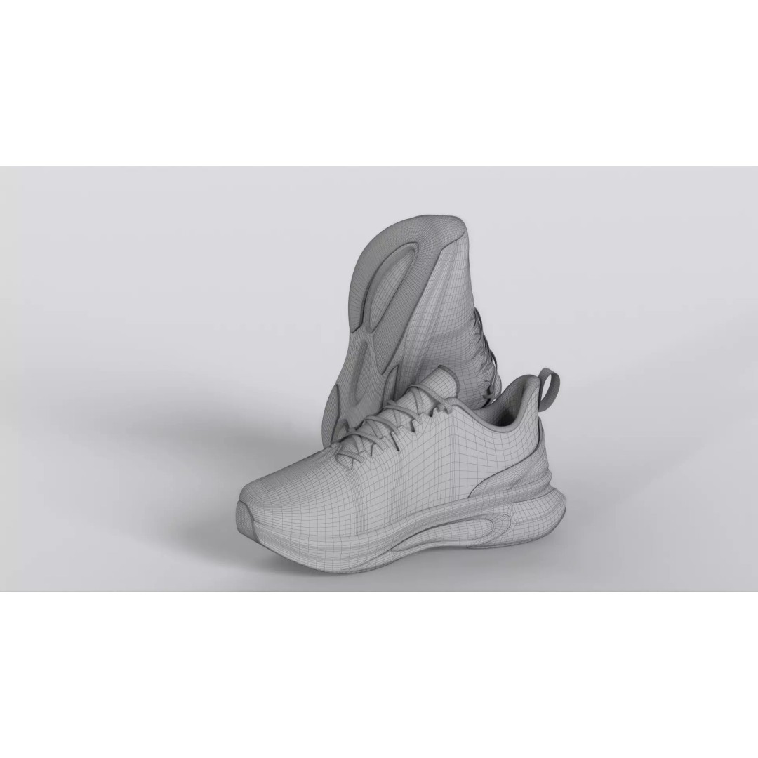 ONEMIX Running Shoes 3D Model – Low Poly PBR Game Asset, FBX - View 31