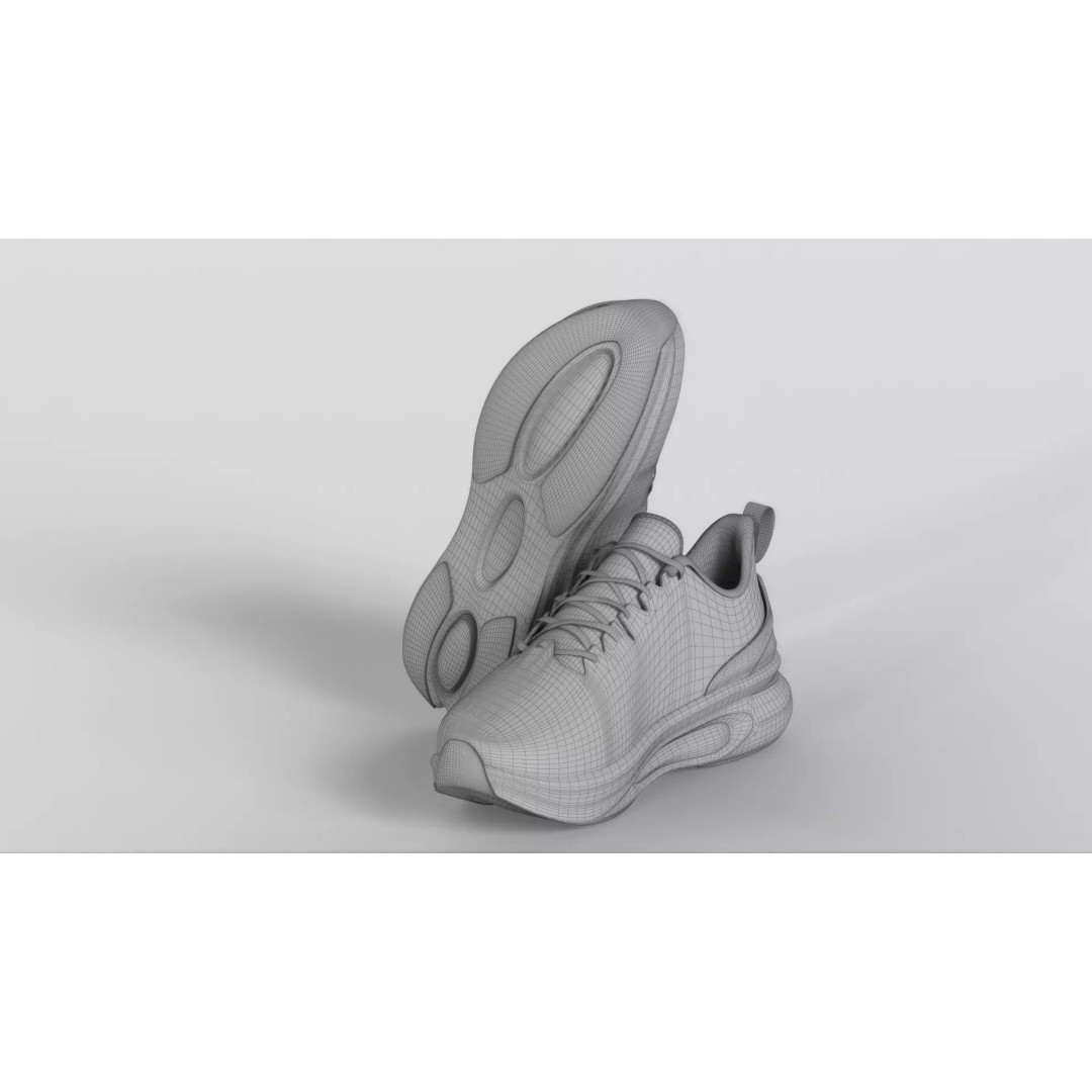 ONEMIX Running Shoes 3D Model – Low Poly PBR Game Asset, FBX - View 32
