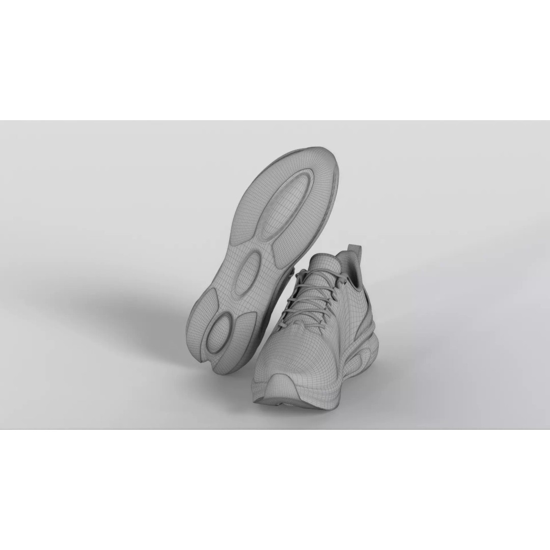 ONEMIX Running Shoes 3D Model – Low Poly PBR Game Asset, FBX - View 33