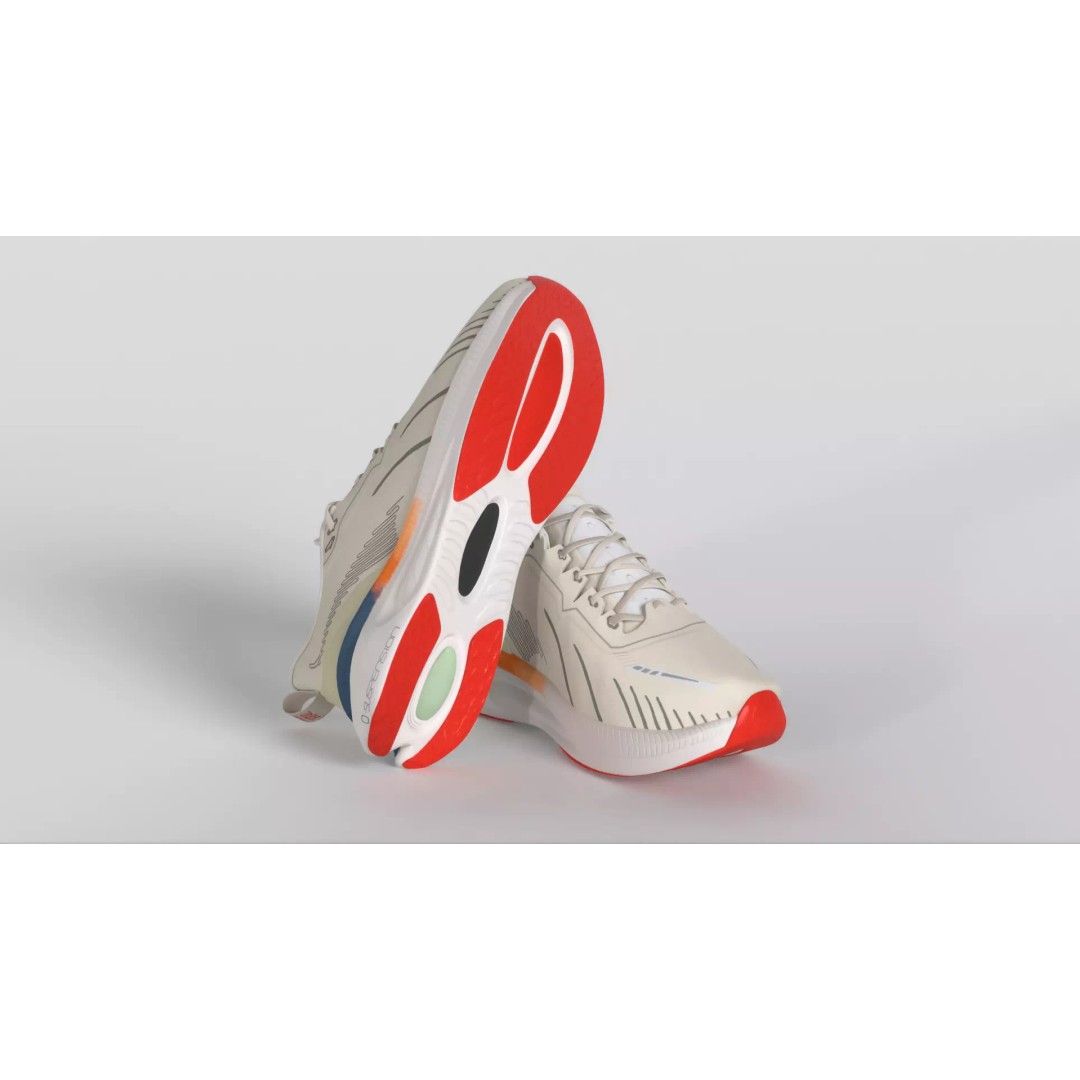 ONEMIX Running Shoes 3D Model – Low Poly PBR Game Asset, FBX - View 7