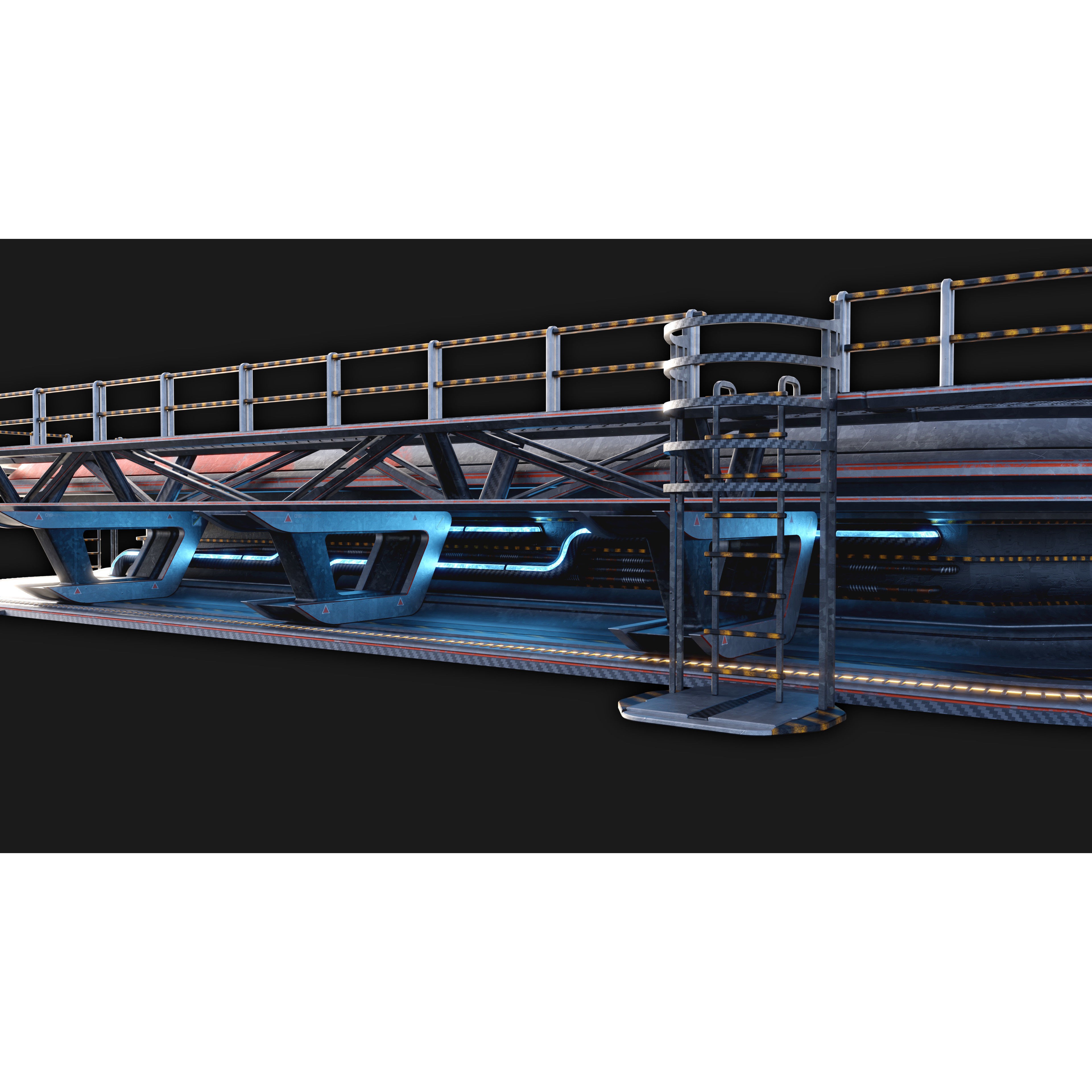 Sci-Fi Landing Pad - High-Poly 3D Model - View 6