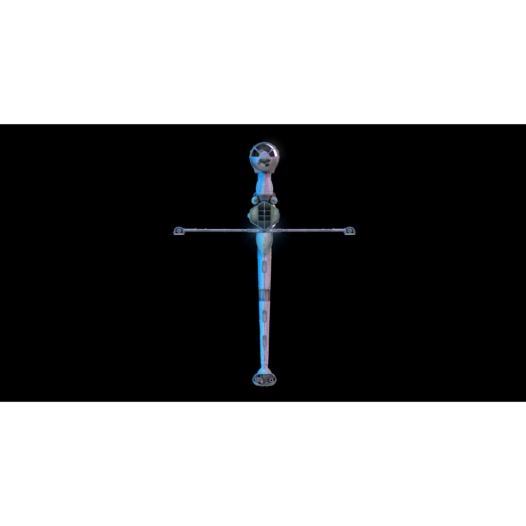 B-Wing Star Wars Fighter 3D Model – High Poly Animated Spaceship, FBX, OBJ - View 13