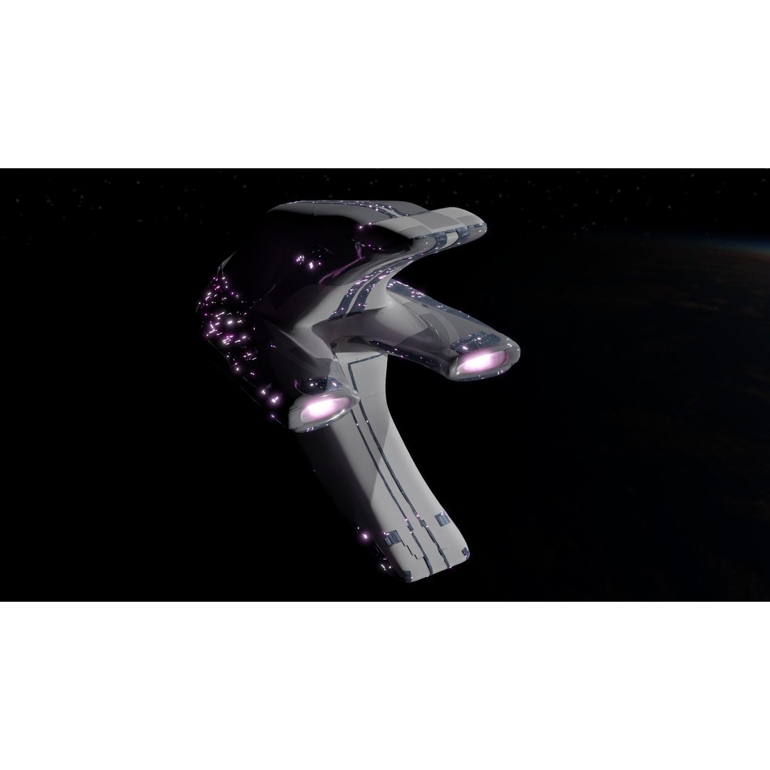 Mothership 3D Model – Capitalship Spaceship with PBR Textures - View 12