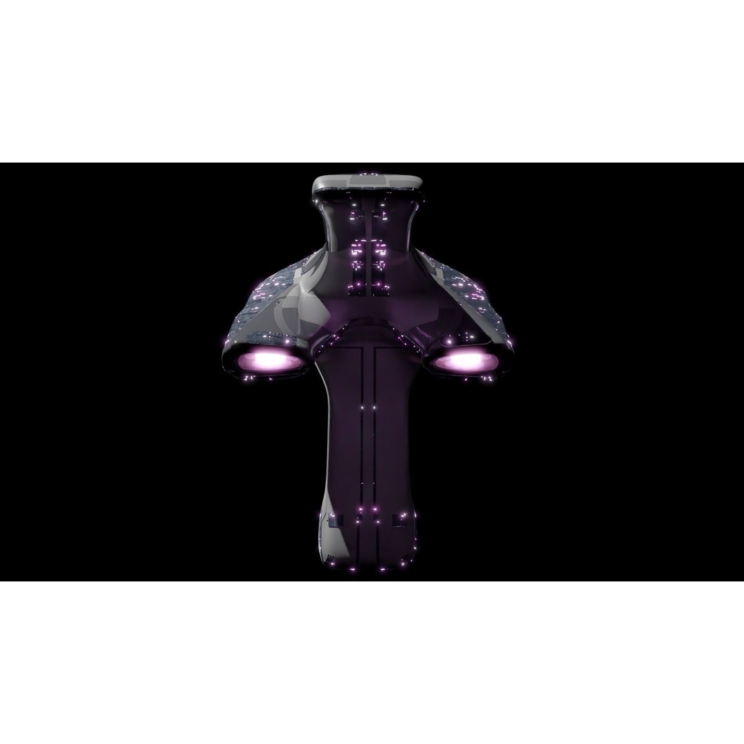 Mothership 3D Model – Capitalship Spaceship with PBR Textures - View 15