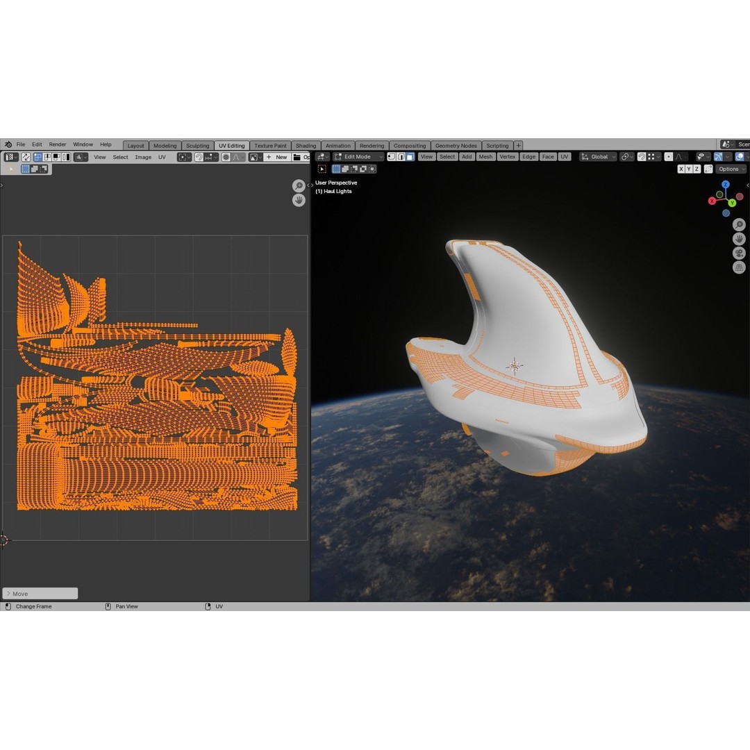 Mothership 3D Model – Capitalship Spaceship with PBR Textures - View 35