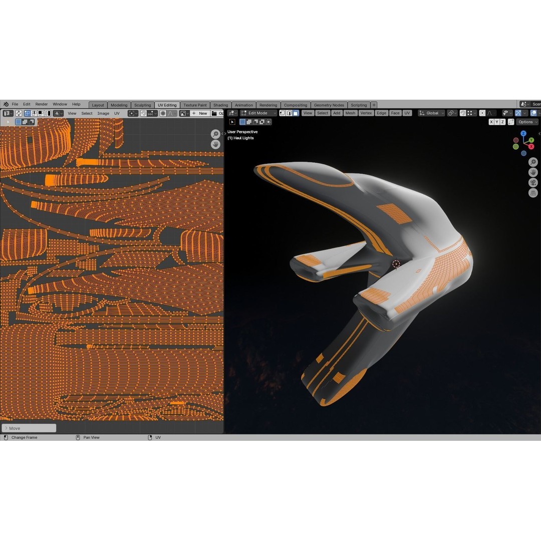 Mothership 3D Model – Capitalship Spaceship with PBR Textures - View 36
