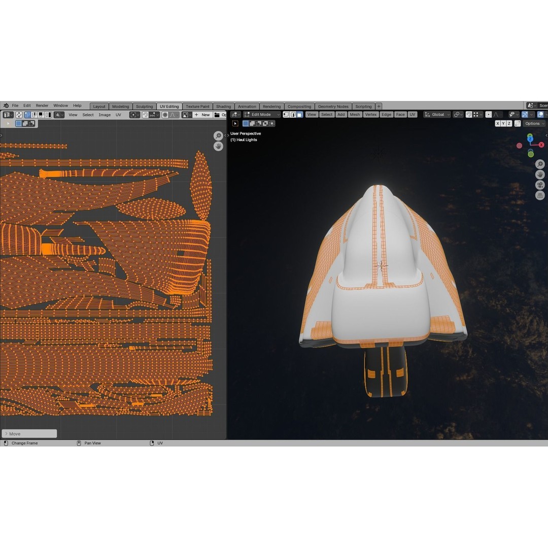 Mothership 3D Model – Capitalship Spaceship with PBR Textures - View 37