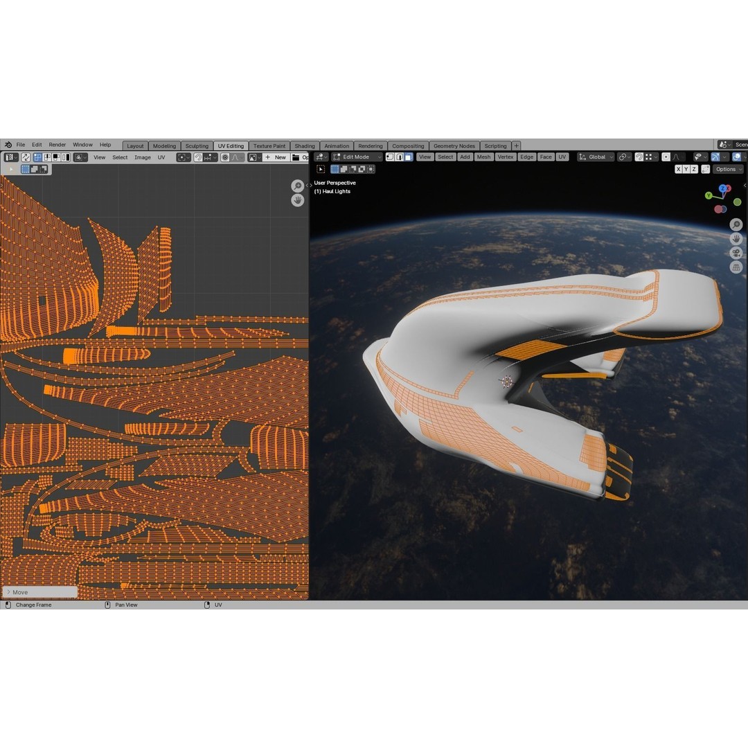 Mothership 3D Model – Capitalship Spaceship with PBR Textures - View 38