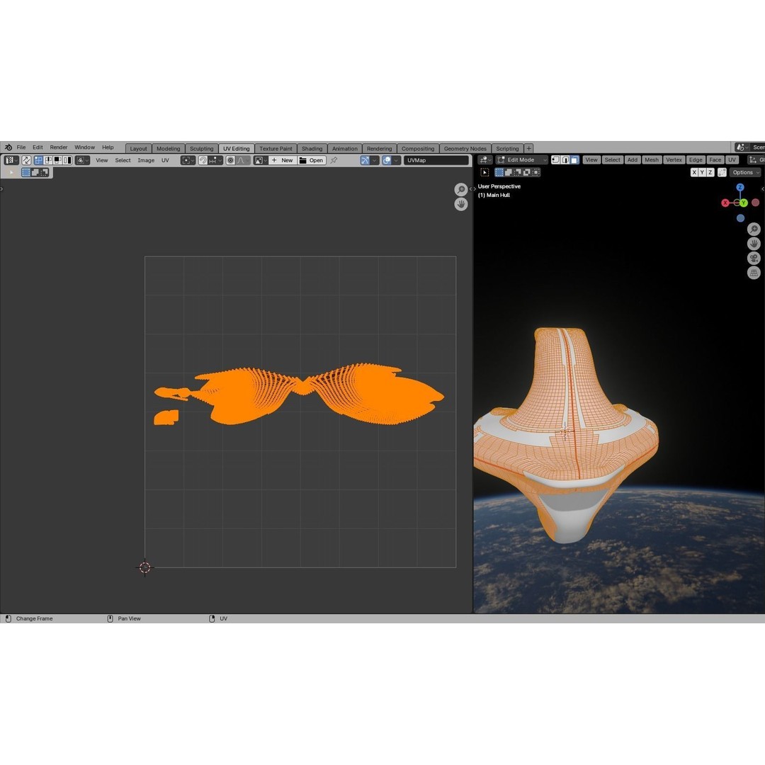 Mothership 3D Model – Capitalship Spaceship with PBR Textures - View 39