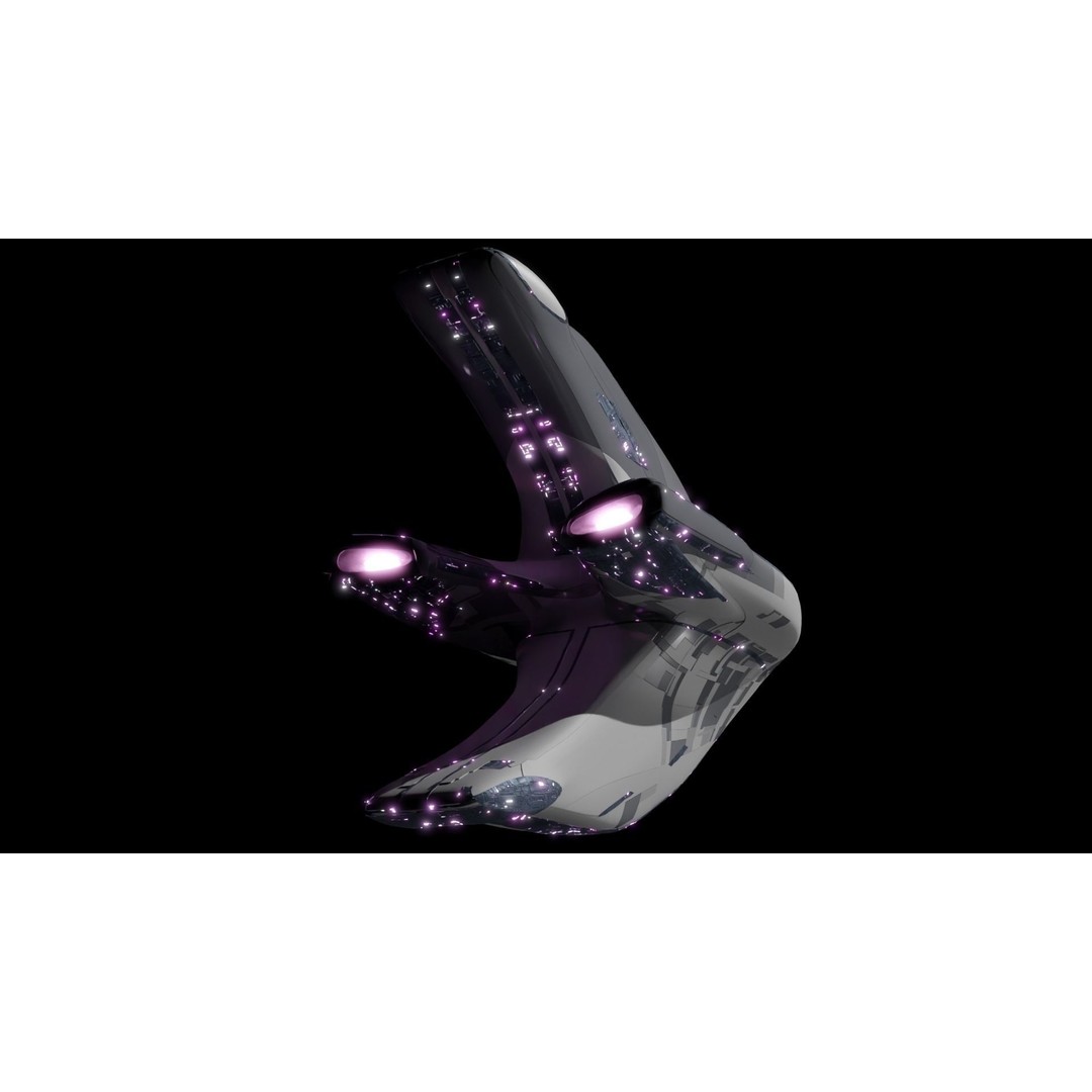 Mothership 3D Model – Capitalship Spaceship with PBR Textures - View 6