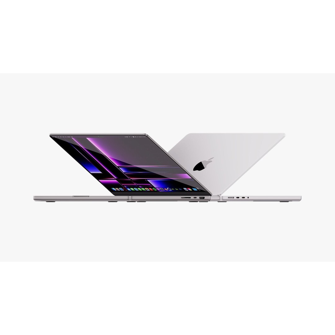 Apple MacBook Pro 14 3D Model – Detailed PBR Asset, FBX, OBJ - View 5