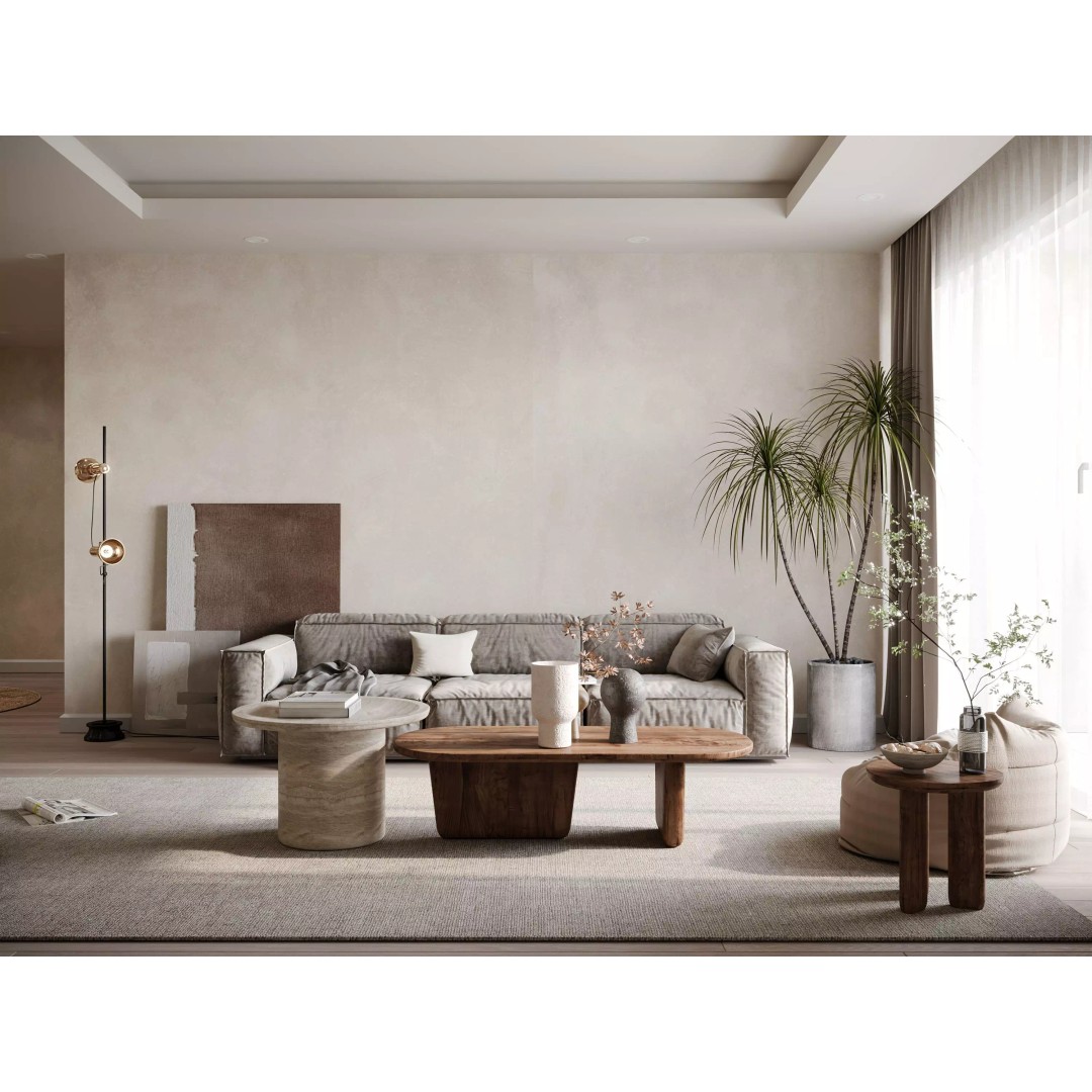 Wabi Sabi Apartment 02 3D Model – Neo Classic Living Room & Kitchen - View 4
