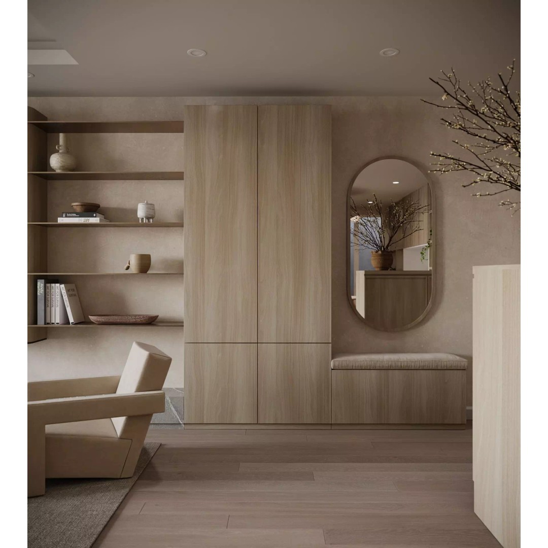 Wabi Sabi Apartment 02 3D Model – Neo Classic Living Room & Kitchen - View 7