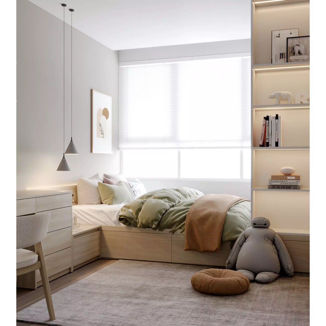 Wabi Sabi Apartment 02 3D Model – Neo Classic Living Room & Kitchen - View 8