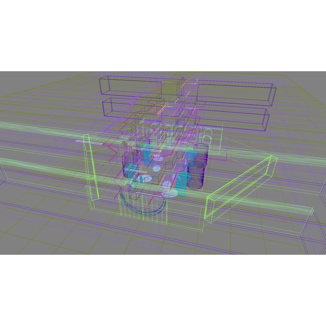 Futuristic Shopping Center 3D Model – High Quality Interior with Atrium - View 22