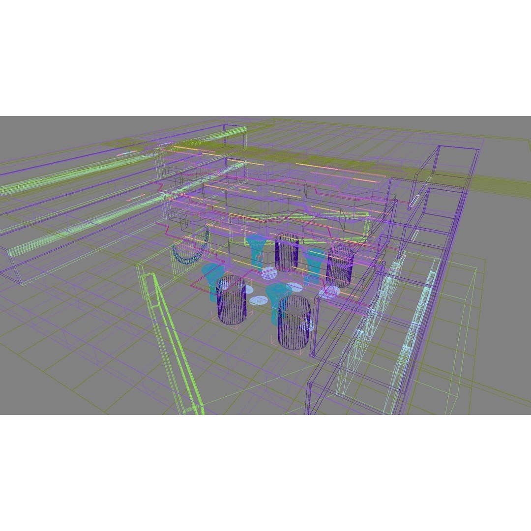 Futuristic Shopping Center 3D Model – High Quality Interior with Atrium - View 31