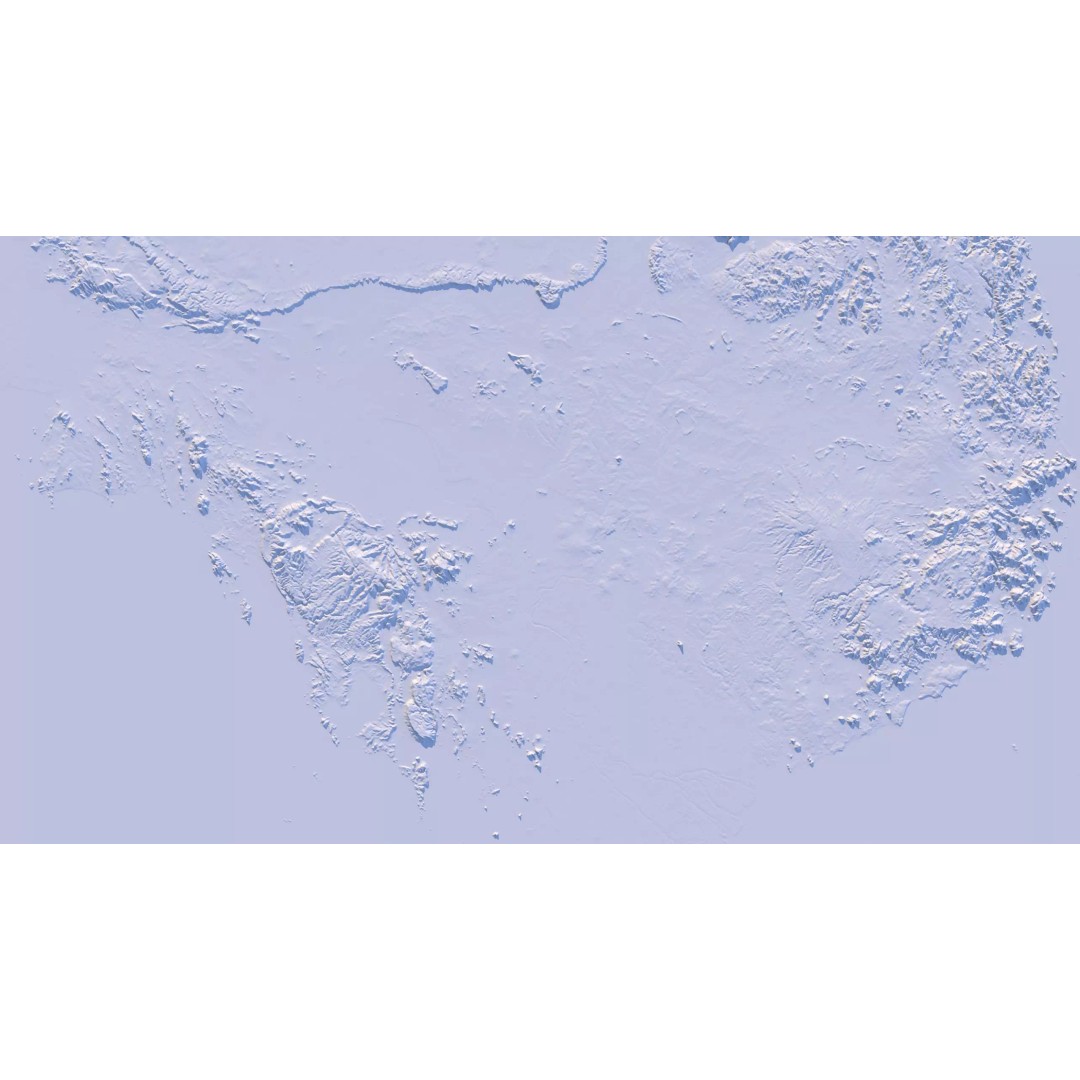 Cambodia Map 3D Model – Realistic Satellite Terrain with DEM, FBX, OBJ - View 21