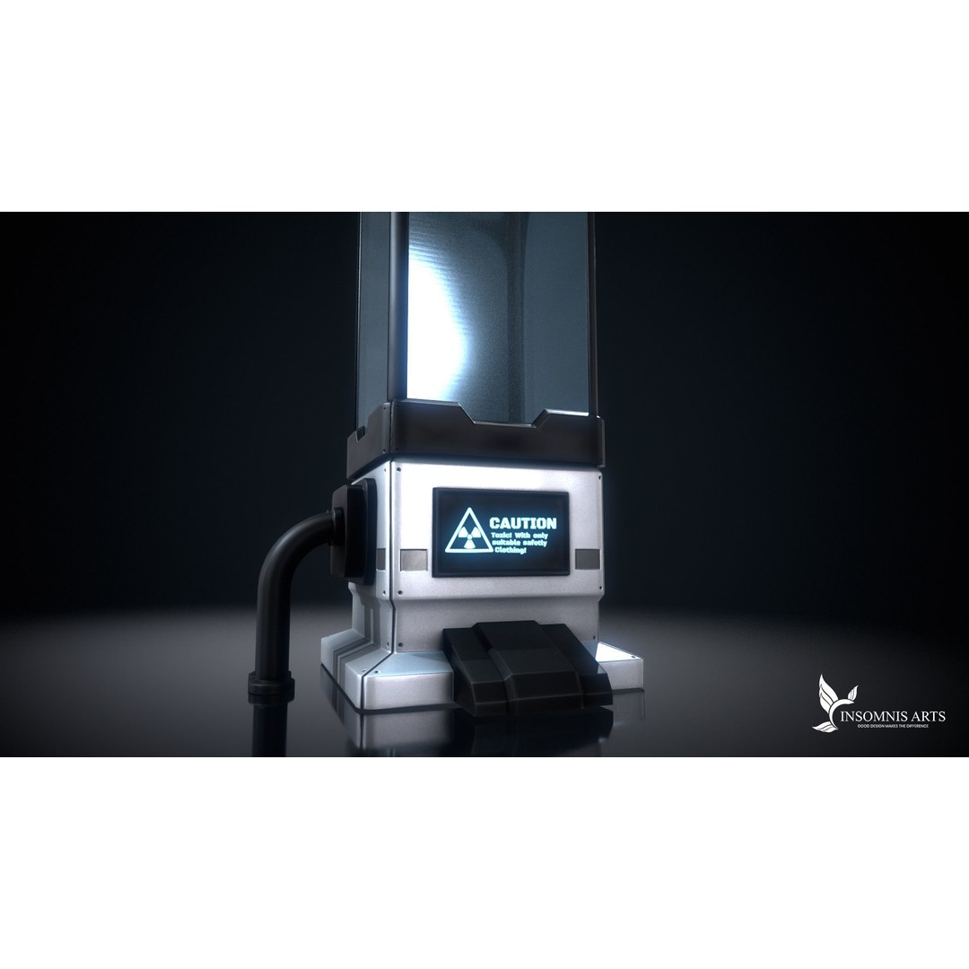 Sci-Fi Laboratory Equipment 3D Model – PBR Textured, Blender Scene - View 12