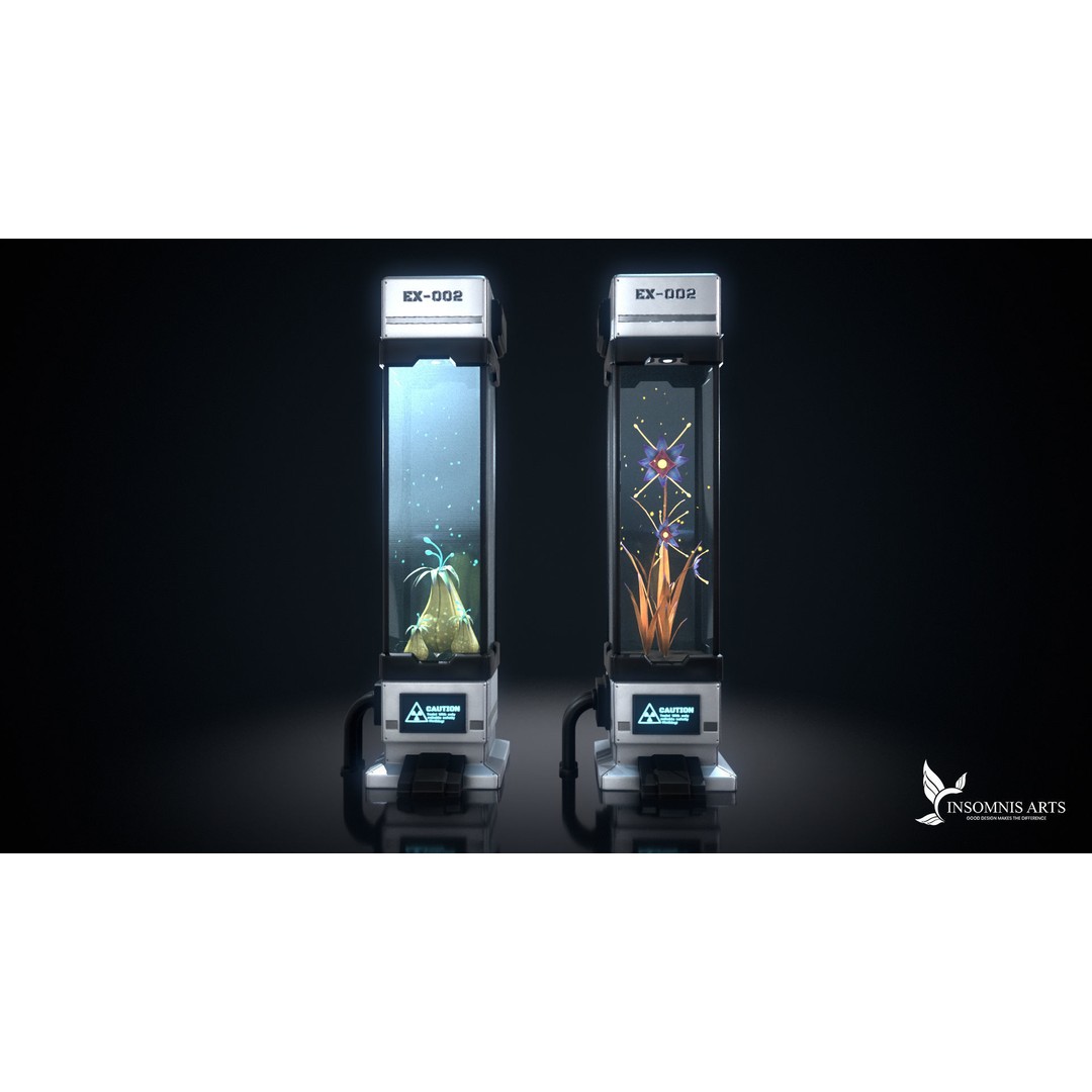Sci-Fi Laboratory Equipment 3D Model – PBR Textured, Blender Scene - View 3