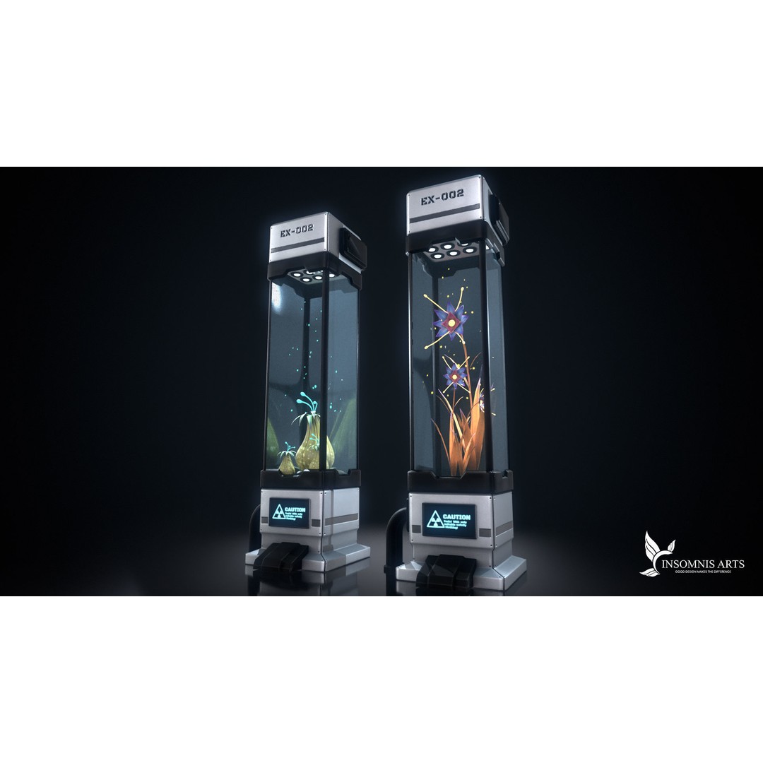 Sci-Fi Laboratory Equipment 3D Model – PBR Textured, Blender Scene - View 8
