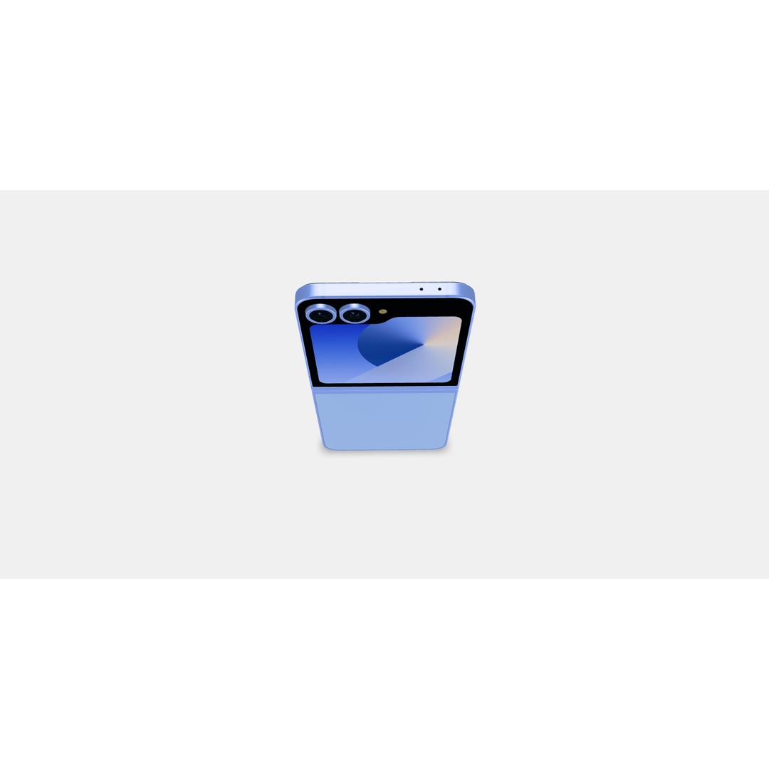 Galaxy Z Flip 6 3D Model – PBR Smartphone Asset, FBX, OBJ - View 4