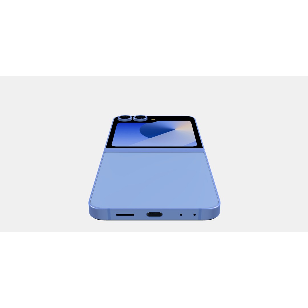 Galaxy Z Flip 6 3D Model – PBR Smartphone Asset, FBX, OBJ - View 9