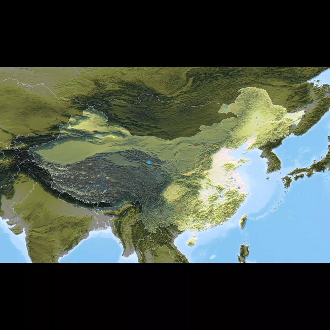 China Map 3D Model – Realistic Satellite Terrain, FBX, OBJ, MAX - View 13